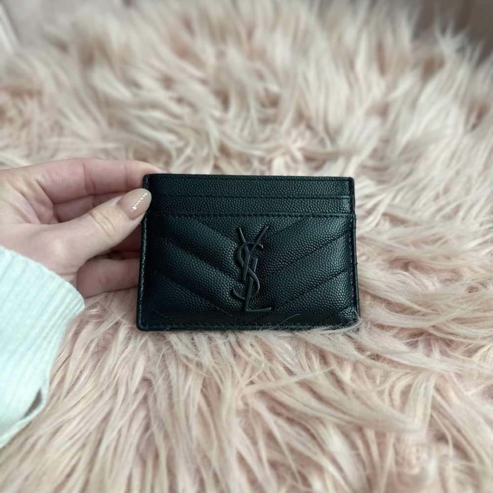YSL Black Card Holder